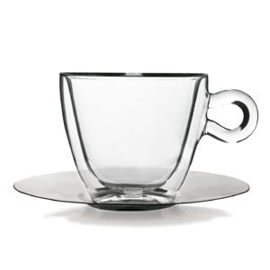 Filiżanki termiczne do kawy + spodek 2x65 ml Espresso LUIGI BORMIOLI - obrazek 2