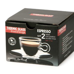 Filiżanki termiczne do kawy + spodek 2x65 ml Espresso LUIGI BORMIOLI - obrazek 5