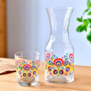 Karafka do wina wody 900 ml FOLK - obrazek 4