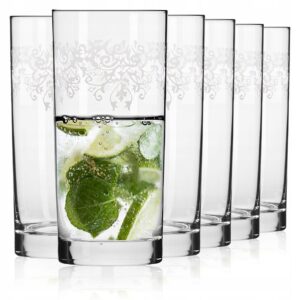Szklanki long drink 6x350 ml Krista deco - obrazek 1