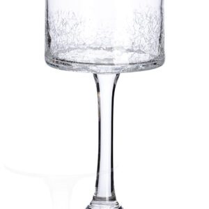 Świecznik na nodze szklany 20 cm KRAKLA - obrazek 2