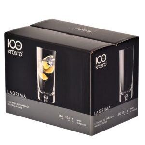 Szklanki wysokie do napojów drinków 6x300 ml Lagrima - obrazek 3