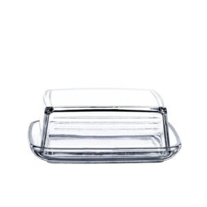 Szklana maselnica z pokrywką 14,5x12X5,6 cm LUNA Jasło - obrazek 1