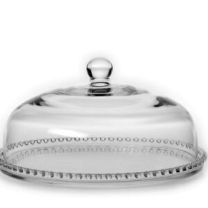 Talerz patera na ciasto z kloszem 32 cm KULECZKI - obrazek 1