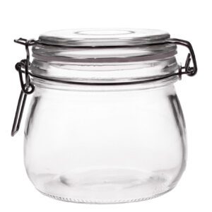 Pojemnik słoik szklany z zamknięciem klamra 500 ml - obrazek 1