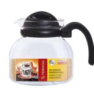 Dzbanek do kawy i herbaty mikrofali 1,5 l PROSTE żaroodporny TERMISIL - obrazek 1