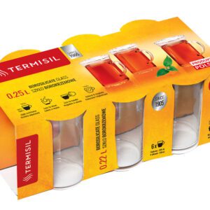 Szklanki żaroodporne 6x250 ml Tulipan - obrazek 1