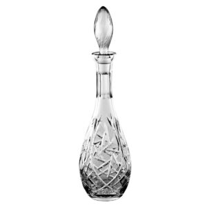 Karafka kryształowa do wina 0,5 l szlif MŁYNEK - obrazek 1