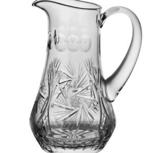 Dzbanek kryształowy do wody soku 1000 ml szlif MŁYNEK - obrazek 2