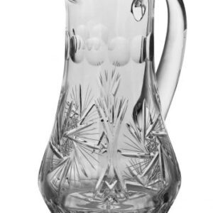 Dzbanek kryształowy do wody soku 1000 ml szlif MŁYNEK - obrazek 1