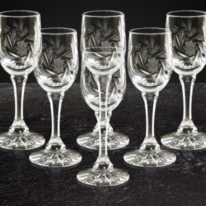 Kieliszki do wódki kryształowe 6x45 ml MŁYNEK - obrazek 5