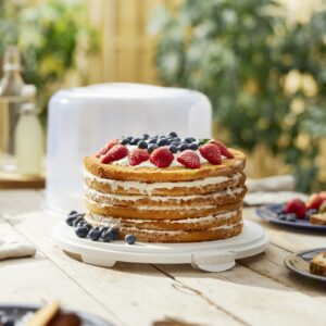 Pojemnik na ciasto wysoki XL 26 cm FRESH Biały Rotho - obrazek 3