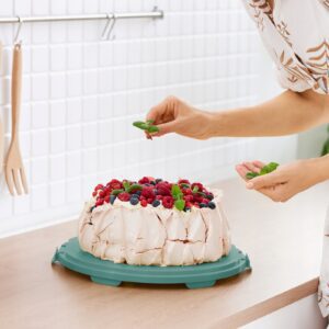 Pojemnik na ciasto wysoki XL 26 cm FRESH Zielony Rotho - obrazek 2