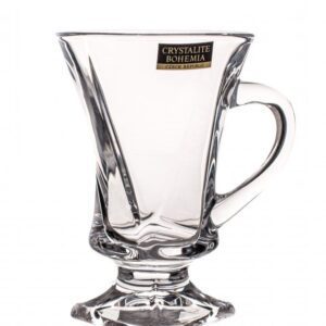 Szklanki kryształowe do kawy herbaty 6x150 ml QUADRO - obrazek 2