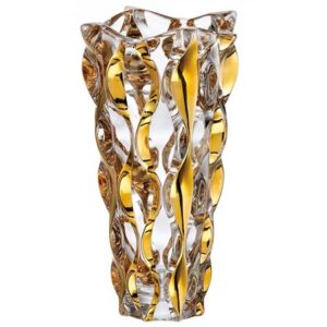 Wazon kryształowy 30,5 cm SAMBA OPERA GOLD - obrazek 1