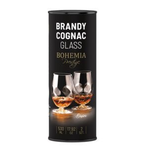 Zestaw do brandy 2 szklanki w tubie DESIRE Bohemia - obrazek 3