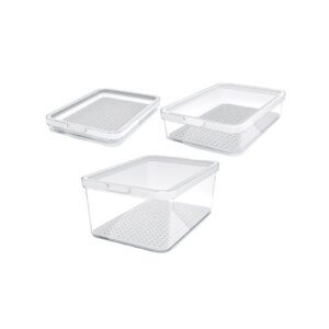 Zestaw 3 organizerów dużych do lodówki CAUMA 1,3l/2,60l/4,65l - obrazek 1