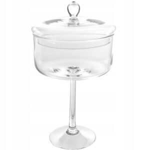 Bomboniera szklana na nodze Fi 17 cm H-30m - obrazek 2