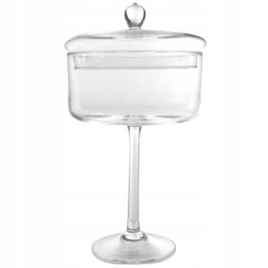 Bomboniera szklana na nodze Fi 17 cm H-30m - obrazek 1