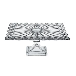 Patera kryształowa na nodze 32 cm PIERCE - obrazek 1