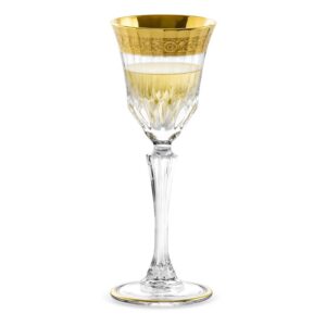 Kieliszki kryształowe do likieru wódki 6x80 ml MIRADOR GOLD - obrazek 1