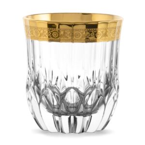 Szklanki kryształowe do whisky 6x350 ml MIRADOR GOLD - obrazek 2