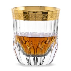 Szklanki kryształowe do whisky 6x350 ml MIRADOR GOLD - obrazek 1