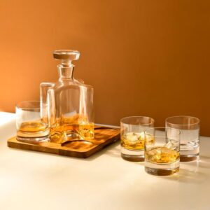 Komplet do whisky 4+1 300 ml+900 ml STERLING OAK - obrazek 2
