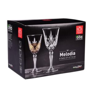 Kieliszki do wina białego 6x210 ml MELODIA RCR - obrazek 5