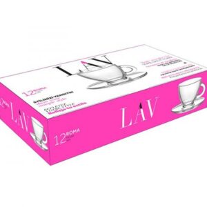 Komplet filiżanek do espresso 6x95 ml ROMA Lav - obrazek 4