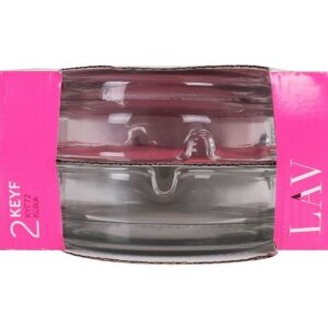 Popielniczka szklana 106x34 2 szt. KEYF Lav - obrazek 4