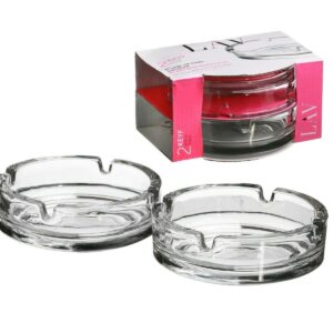 Popielniczka szklana 106x34 2 szt. KEYF Lav - obrazek 1