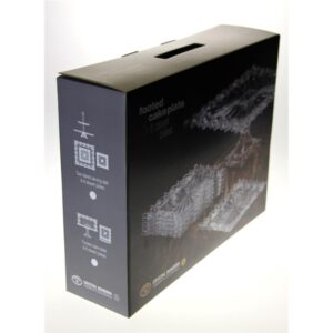 Zestaw patera kryształowa na nodze 32 cm+6 talerzyków deserowych PIERCE - obrazek 3