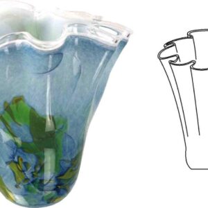 Wazon szklany CHUSTA 2301_20 Wzór C94 - obrazek 2