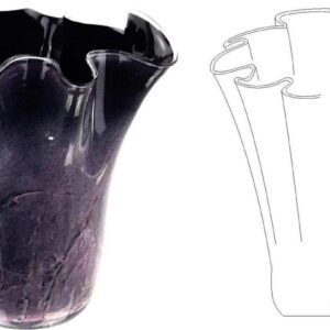 Wazon szklany CHUSTA 2301_30 Wzór DC 3 - obrazek 2