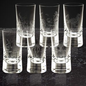 Kieliszki do wódki proste 6x40 ml Shot MYŚLIWSKIE - obrazek 2