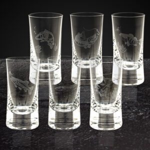 Kieliszki do wódki proste 6x40 ml Shot RYBY - obrazek 8