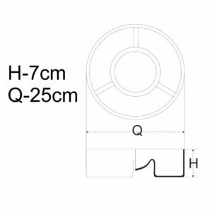 Salaterka dzielona na przekąski 25 cm - obrazek 3