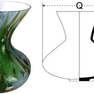 Wazon szklany 2311_25 Wzór C94 - obrazek 5