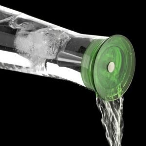 Karafka 1,1 L szklana do wody z zielonym korkiem INDIS SIMAX - obrazek 2