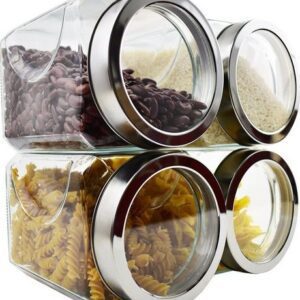 Pojemnik szklany z nakrętką 1,2 l Square - obrazek 2