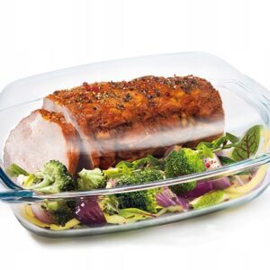 Naczynie 5,0 l żaroodporne prostokątne z pokrywą - obrazek 4