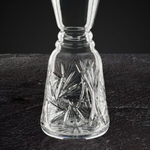 Karafka kryształowa do wina wody 500 ml szlif MŁYNEK - obrazek 2