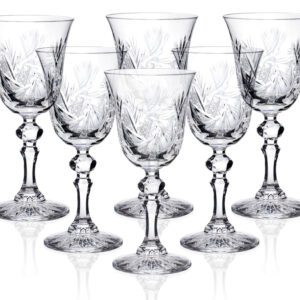 Kieliszki kryształowe do wina Goblet Tulipan 6x220 ml MŁYNEK - obrazek 1