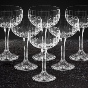 Kieliszki kryształowe do szampana płaskie 6x170 ml PROSTY - obrazek 3