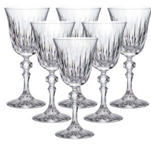 Kieliszki kryształowe goblet do wina Tulipan 6x220 ml PROSTY - obrazek 1