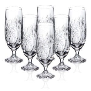 Pokale kieliszki kryształowe do piwa 6x330ml MŁYNEK - obrazek 1