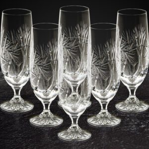 Pokale kieliszki kryształowe do piwa 6x330ml MŁYNEK - obrazek 3