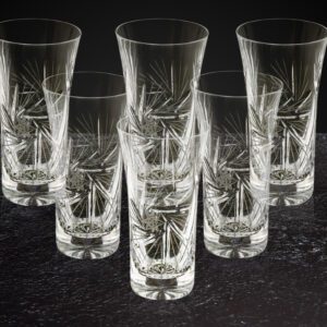 Szklanki kryształowe lufka 6x100 ml MŁYNEK - obrazek 3