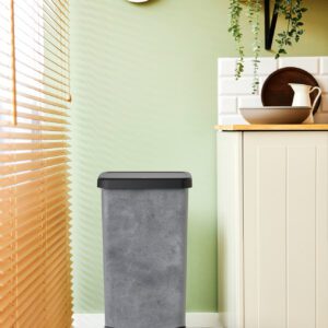 Kosz na śmieci z pedałem 40 l PASO / IML beton ROTHO - obrazek 4